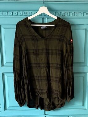 Women's Boho Embroidered Tunic Top